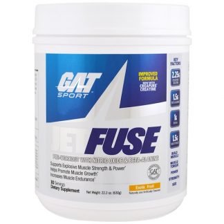 GAT, ジェットフューズ プレ-ワークアウト、エキゾチックフルーツ、22.2 oz (630 g)