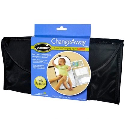 Summer Infant, ChangeAway（チェンジアウェイ）、ポータブルおむつ替えキット、新生児から、24 インチ x 13 インチ (61 cm x 33 cm)