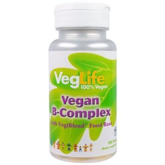 VegLife, ビーガンビタミンBコンプレックス, 100錠