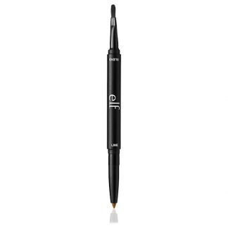 E.L.F. Cosmetics, リップライナー & ブレンディングブラシ、ダークブラウン、0.01オンス (0.25 g)