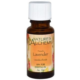 Nature's Alchemy, 100% 純天然エッセンシャルオイル、フレンチ・ラベンダー、0.5 オンス (15 ml) (Discontinued Item)