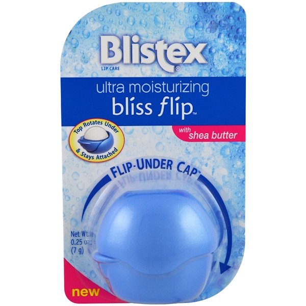 Blistex, ブリスフリップ、ウルトラモイスチャライジング、シアバター入り、0.25オンス (7 g)