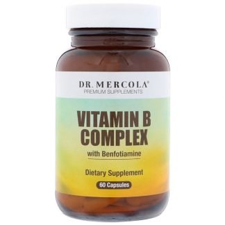 Dr. Mercola, ベンフォチアミン配合ビタミンB 複合体、60カプセル