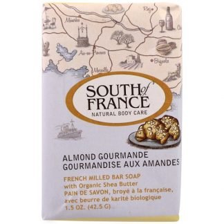 South of France, フレンチミルド石鹸 (オーガニックシアバター入り), アーモンドグルマンドゥ, 1.5オンス (42.5 g)