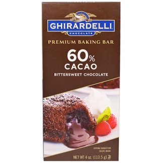 Ghirardelli, プレミアムベーキングバー, 60%カカオビタースイートチョコレート, 4オンス (113.5 g)