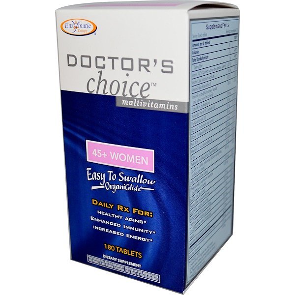 Enzymatic Therapy, ドクターズ・チョイス・マルチビタミン, 45+ウィメン, 180 錠