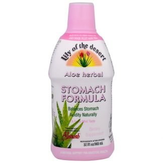 Lily of the Desert, アロエ ハーバル 胃フォーミュラ、 ミント、 32 fl oz (946 ml)