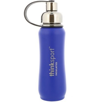 Think, シンクスポーツ、保冷・保温スポーツボトル、ブルー、17 oz (500 ml)