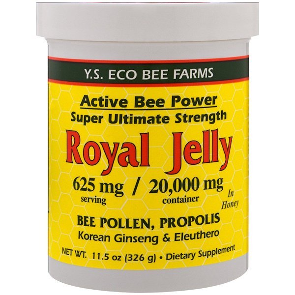 Y.S. Eco Bee Farms, Royal Jelly In Honey, 625 mg, 11.5 oz (326 g)