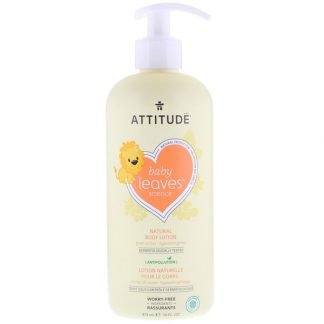 ATTITUDE, Baby Leavesサイエンス、ナチュラルボディローション、ナシネクター、16液量オンス (473 ml) (Discontinued Item)