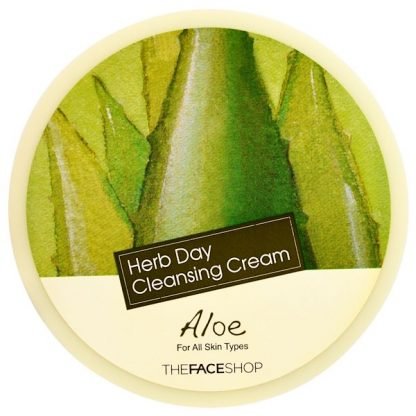 The Face Shop, ハーブデイ洗顔クリーム、アロエ、5オンス (150 ml)