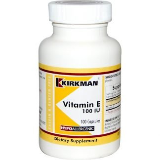 Kirkman Labs, ビタミンE, 100 IU, 100 カプセル (Discontinued Item)