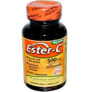 American Health, エステル-C、500 mg、60ベジカプセル