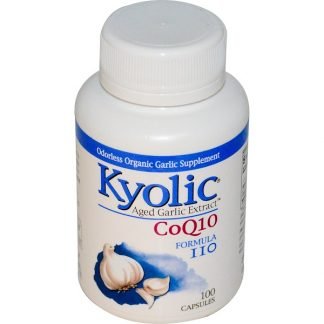 Kyolic, 熟成ニンニクエキス CoQ10 フォーミュラ 110、カプセル 100錠
