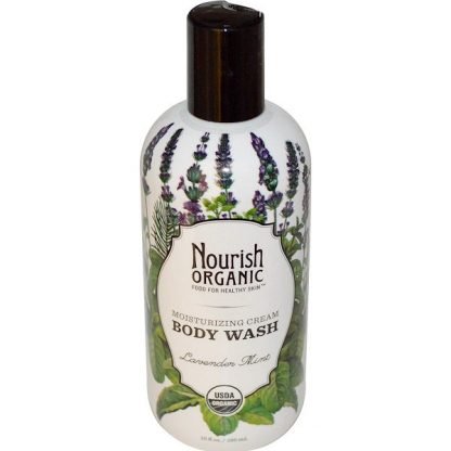 Nourish Organic, ボディウォッシュ、ラベンダーミント、10液量オンス（295 ml）