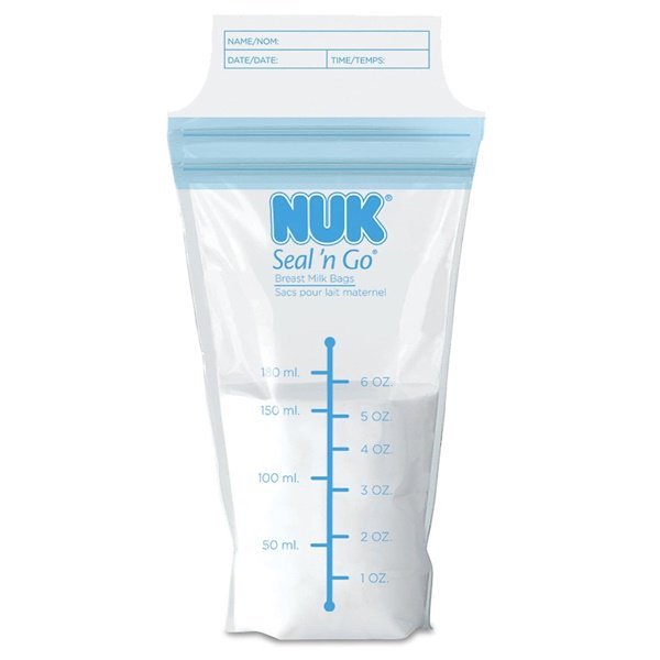 NUK, シールンゴー、母乳バッグ, 100 事前殺菌済み、各6 oz (180 ml)