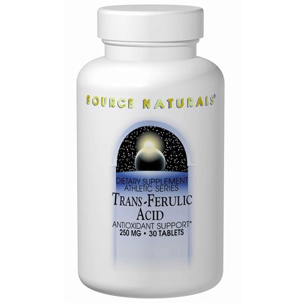 Source Naturals, トランスフェルラ酸, 250 mg, 30錠