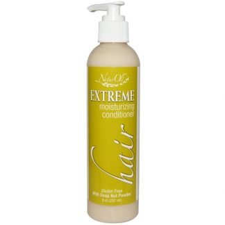 NaturOli, ヘア、エクストリーム モイスチャライジング コンディショナー、グルテンフリー、ソープナットパウダー入り、8 oz (237 ml) (Discontinued Item)