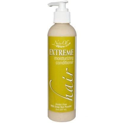 NaturOli, ヘア、エクストリーム モイスチャライジング コンディショナー、グルテンフリー、ソープナットパウダー入り、8 oz (237 ml) (Discontinued Item)