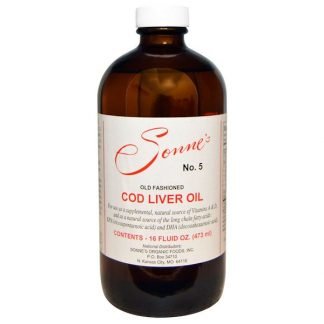 Sonne's Organic Foods, No. 5、昔ながらのタラの肝油、16 液量オンス (473 ml)