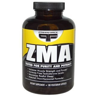 Primaforce, ZMA、植物性カプセル180粒