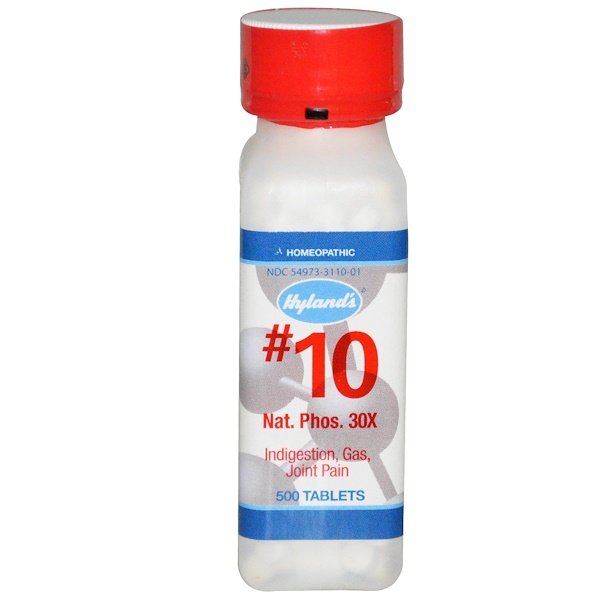 Hyland's, リン酸ナトリウム 30X、#10、500錠