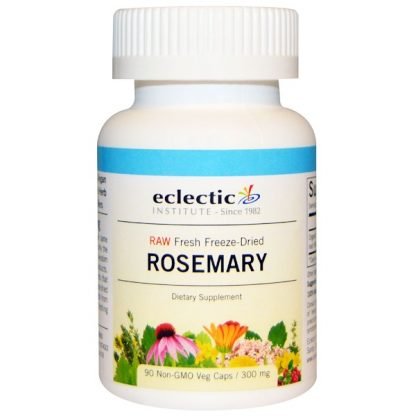 Eclectic Institute, ローズマリー、 300 mg、 90 植物性カプセル