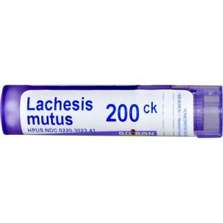 Boiron, Single Remedies, Lachesis Mutus（ラケシス ミュータス）、200CK、約80ペレット