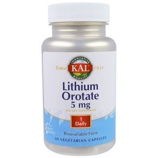 KAL, オロチン酸リチウム, 5 mg, 60錠 (ベジカプセル)