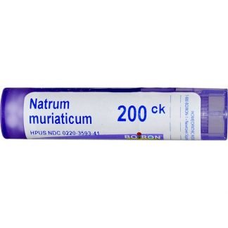 Boiron, Single Remedies, Natrum Muriaticum（ナトラム ムリアティカム）、200CK、約80ペレット