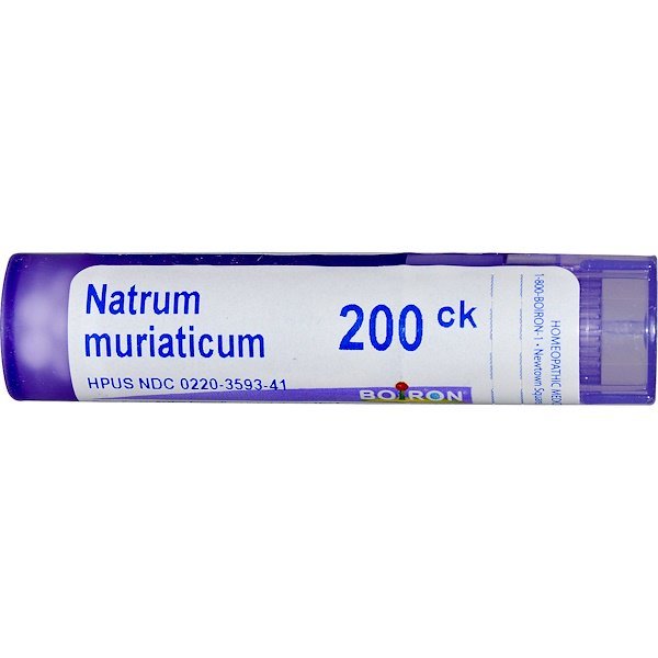 Boiron, Single Remedies, Natrum Muriaticum(ナトラム ムリアティカム)、200CK、約80ペレット