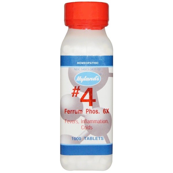 Hyland's, #4 フェーラムフォス、6X、1000錠