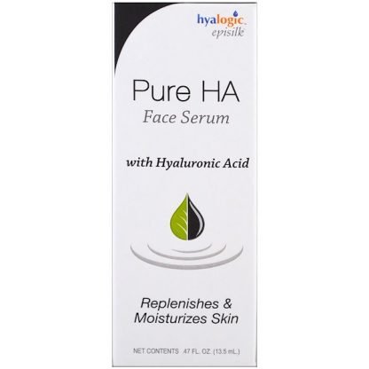 Hyalogic LLC, ピュアHA（ヒアルロン酸）フェースセラム 、.47液量オンス (13.5 ml)