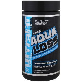 Nutrex Research, アクアロス、マキシマムストレングス・水分低下、80カプセル