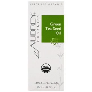 Aubrey Organics, オーガニック、グリーンティーシードオイル、1液量オンス (30 ml)