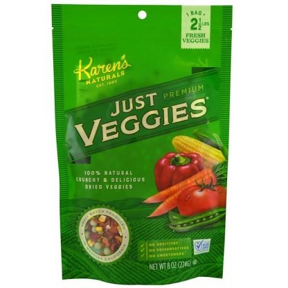 Karen's Naturals, プレミアム ドライ ベジ、ジャスト ベジ、8 oz (224 g)