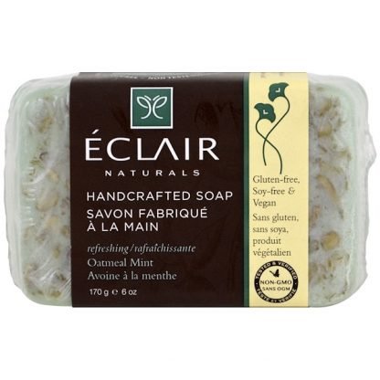 Eclair Naturals, 手作りソープ、オートミール・ミント、6オンス (170 g)