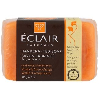 Eclair Naturals, 手作りソープ、バニラ&スイートオレンジ、6オンス (170 g)