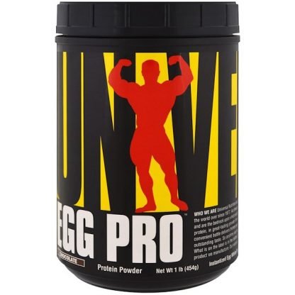 Universal Nutrition, エッグプロ、即席卵白パウダー、チョコレート、1 lb (454 g)