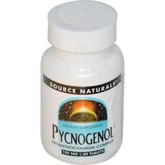 Source Naturals, ピクノジェノール、 100 mg、 60タブレット