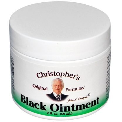 Christopher's Original Formulas, ブラック軟膏、抗炎症、2 fl oz (59 ml)