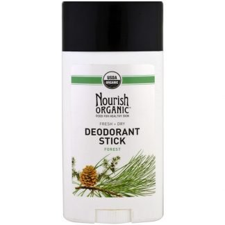 Nourish Organic, オーガニック・デオドラントスティック、フレッシュ＆ドライ、森林の香り、2.2 oz (62 g) (Discontinued Item)