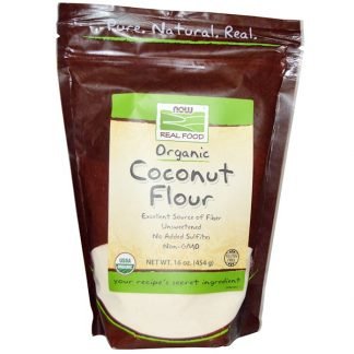Now Foods, オーガニックココナッツ粉、16 oz (454 g)