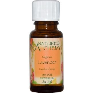 Nature's Alchemy, ブルガリアラベンダー、 エッセンシャルオイル、 .5 oz (15 ml)