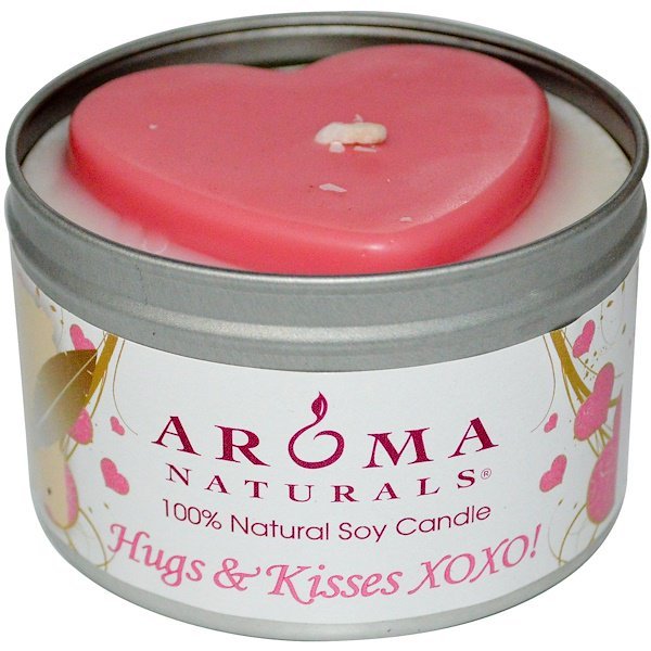 Aroma Naturals, 100% 天然ソイ・キャンドル、ハグ & キス XOXO!、6.5 オンス