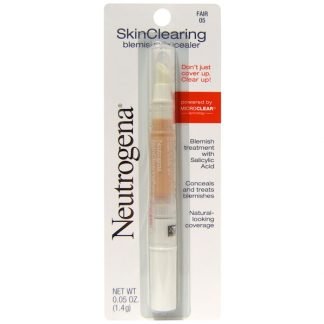 Neutrogena, スキンクリアリング、 ブレミッシュ（シミ）コンシーラー、 フェア 05、 0.05 オンス (1.4 g)