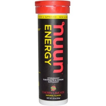 Nuun, エネルギー、発泡性電解質とカフェインのサプリメント、チェリーライムエード、10錠、1.9 oz (54 g)