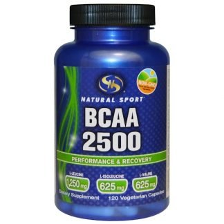 Natural Sport, BCAA 2500、 120 植物性カプセル