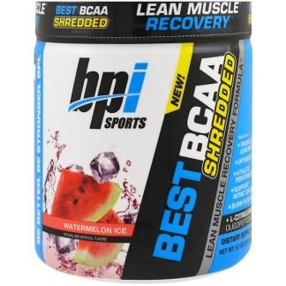 BPI Sports, ベストBCAAシュレッドリーンマッスル回復フォーミュラ、スイカアイス、9.7オンス (275 g)
