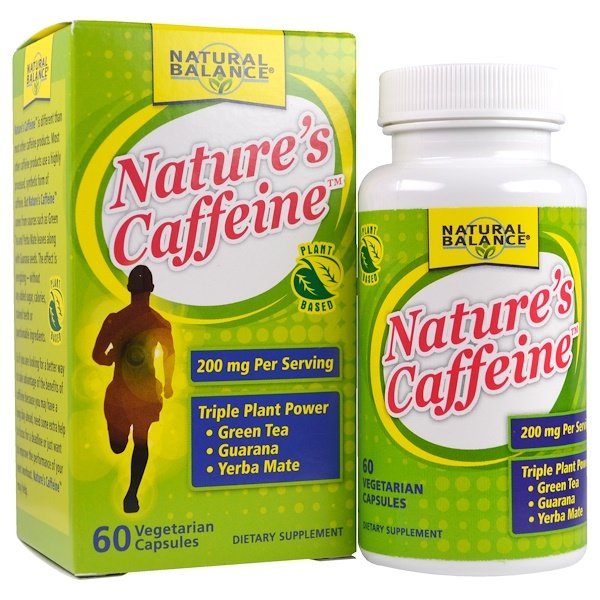 Natural Balance, ネイチャーズ・カフェイン、ベジキャップ60錠